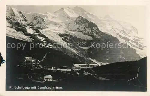 AK / Ansichtskarte Kleine_Scheidegg_Interlaken mit Jungfrau Kleine_Scheidegg