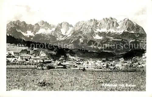 AK / Ansichtskarte Kitzbuehel_Tirol mit Kaiser Kitzbuehel Tirol