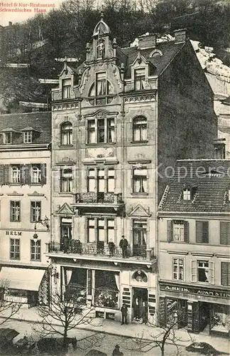 AK / Ansichtskarte Karlsbad_Eger Hotel Restaurant Schwedisches Haus Karlsbad_Eger