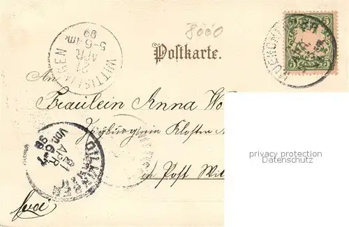 AK / Ansichtskarte Muenchen Partie aus der Au im Mondschein Kuenstlerkarte Muenchen