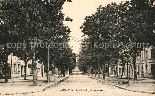 AK / Ansichtskarte Soissons_Aisne Boulevard Jeanne d Arc Soissons Aisne