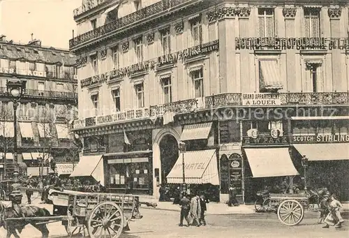 AK / Ansichtskarte Paris Strassenszene Pferdewagen Paris