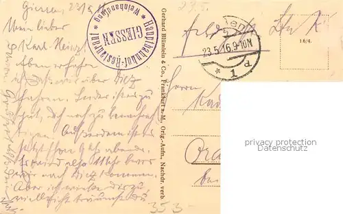 AK / Ansichtskarte Giessen_Lahn Marktplatz Denkmal Strassenbahn Giessen_Lahn