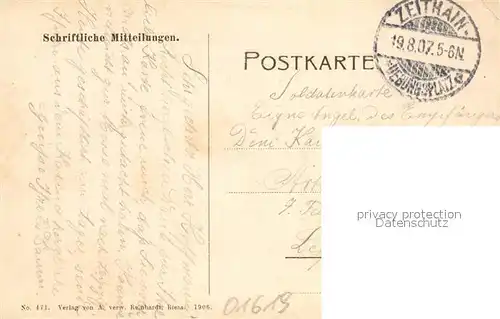 AK / Ansichtskarte Zeithain Truppenuebungsplatz Generalsbaracke Soldatenkarte Zeithain