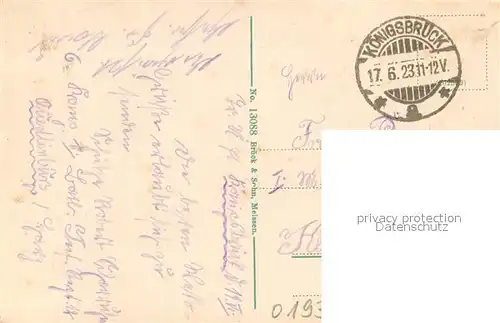 AK / Ansichtskarte Koenigsbrueck Truppenuebungsplatz Blick vom Offizierskasino Koenigsbrueck