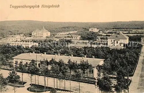 AK / Ansichtskarte Koenigsbrueck Truppenuebungsplatz Baracken Koenigsbrueck