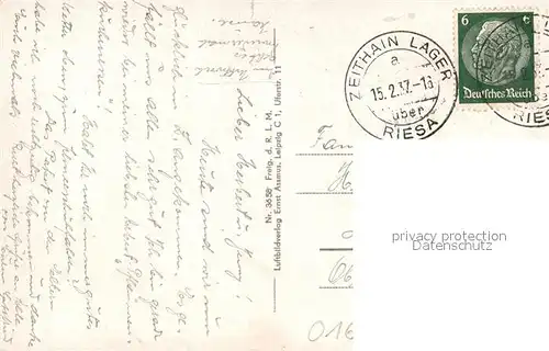 AK / Ansichtskarte Zeithain Truppenuebungsplatz Fliegeraufnahme Zeithain