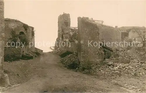 AK / Ansichtskarte Saint Baussant Ruinen Truemmer 1. Weltkrieg Saint Baussant