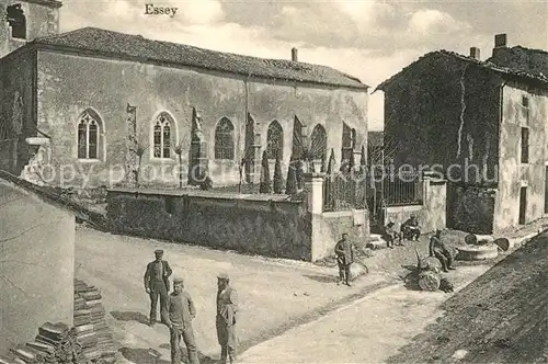 AK / Ansichtskarte Essey et Maizerais Strassenszene Soldaten Zerstoerte Haeuser Truemmer 1. Weltkrieg Essey et Maizerais