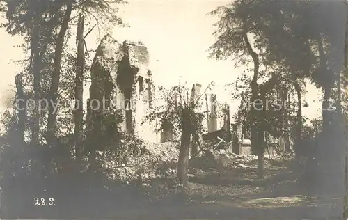 AK / Ansichtskarte Morval Ruinen Truemmer 1. Weltkrieg Morval