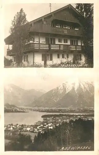 AK / Ansichtskarte Bad_Wiessee Panorama Tegernsee Alpen St Josefsheim Bad_Wiessee