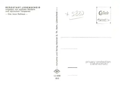 AK / Ansichtskarte Luedenscheid Neues Rathaus Luedenscheid