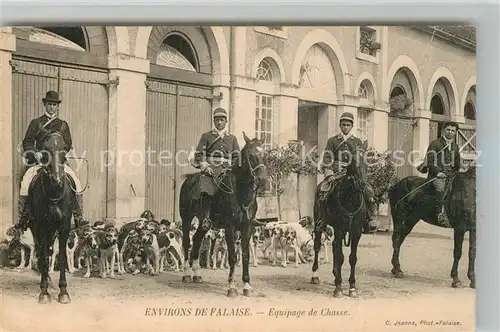 AK / Ansichtskarte Falaise_Calvados Equipage de Chasse Falaise_Calvados