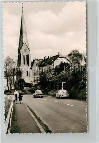 AK / Ansichtskarte Bruegge_Luedenscheid Partie an der evangelischen Kirche Bruegge Luedenscheid