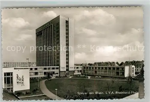 AK / Ansichtskarte Speyer_Rhein Hochhaus der LVA Rheinland Pfalz Speyer Rhein