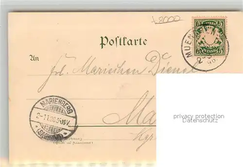 AK / Ansichtskarte Muenchen Glyptothek Museum Propylaeen Karolinenplatz mit Obelisk Litho Muenchen