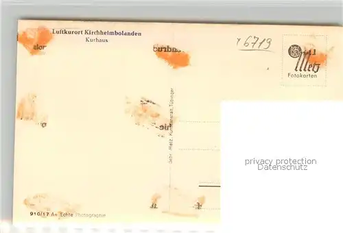 AK / Ansichtskarte Kirchheimbolanden Kurhaus Kirchheimbolanden