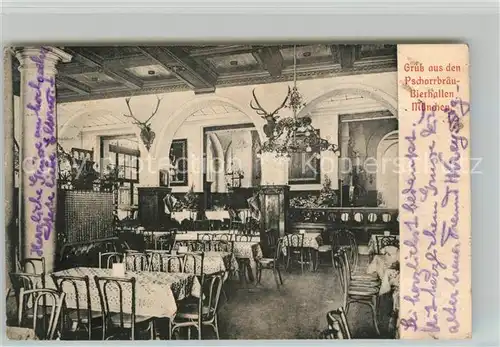 AK / Ansichtskarte Muenchen Pschorrbraeu Bierhallen Restaurant Muenchen