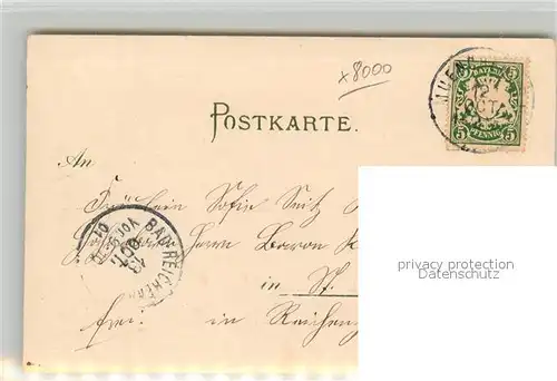 AK / Ansichtskarte Muenchen Stadtpanorama Wappen Litho Muenchen