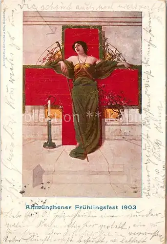 AK / Ansichtskarte Muenchen Altmuenchener Fruehlingsfest Muenchen