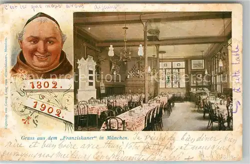 AK / Ansichtskarte Muenchen Loewenbraeu Ausschank Zum Franziskaner Muenchen