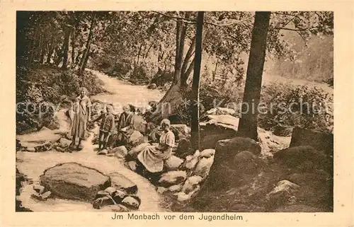 AK / Ansichtskarte Bad_Liebenzell Am Monbach vor dem Jugendheim Monbachtal Bad_Liebenzell