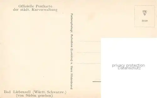 AK / Ansichtskarte Bad_Liebenzell Panorama Kurort im Schwarzwald Bad_Liebenzell