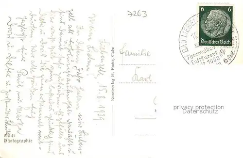 AK / Ansichtskarte Bad_Liebenzell Teilansicht mit Blick zur Burg Kurort im Schwarzwald Bad_Liebenzell