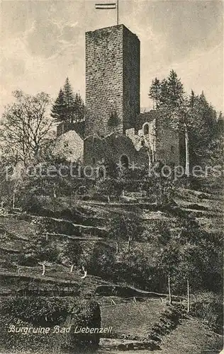 AK / Ansichtskarte Bad_Liebenzell Burgruine Bad_Liebenzell