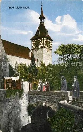 AK / Ansichtskarte Bad_Liebenzell Steinbruecke Kirche Bad_Liebenzell