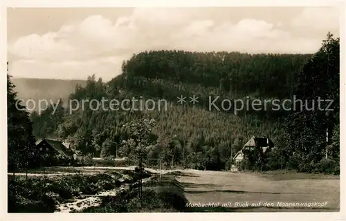AK / Ansichtskarte Calw Monbachtal mit Blick auf den Nonnenwagskopf Schwarzwald Calw