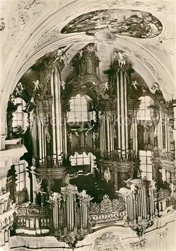 AK / Ansichtskarte Kirchenorgel Weingarten Basilika  Kirchenorgel