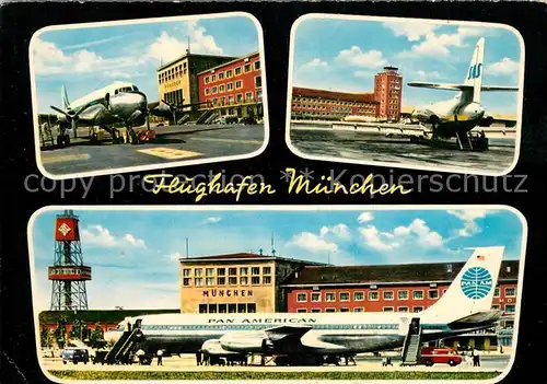 AK / Ansichtskarte Flughafen_Airport_Aeroporto Muenchen Pan American  Flughafen_Airport