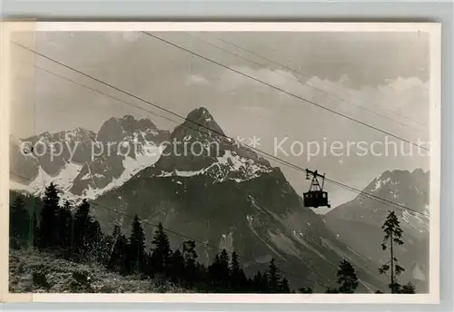 AK / Ansichtskarte Seilbahn Tiroler Zugspitzbahn Mieminger Berge Sonnenspitze  Seilbahn