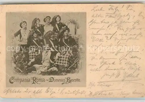 AK / Ansichtskarte Musikanten Compania Roma Domenico Byscotto  Musikanten