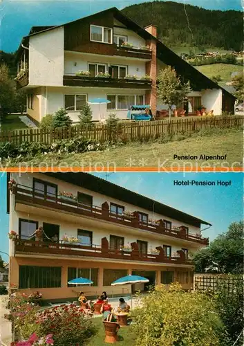 AK / Ansichtskarte Bad_Kleinkirchheim_Kaernten Pension Alpenhof Hotel Pension Hopf Bad_Kleinkirchheim