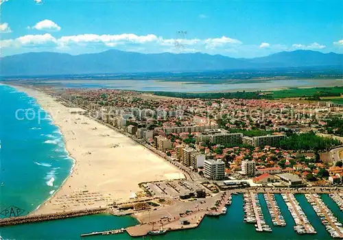 AK / Ansichtskarte Saint Nazaire_Pyrenees Orientales Canet Plage Fliegeraufnahme Saint Nazaire