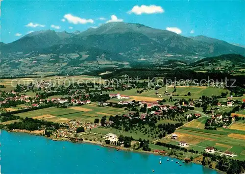AK / Ansichtskarte Seeboden_Millstaettersee Fliegeraufnahme mit See Seeboden_Millstaettersee