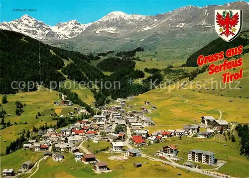 AK / Ansichtskarte Serfaus_Tirol Fliegeraufnahme Serfaus Tirol