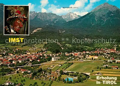 AK / Ansichtskarte Imst_Tirol Fliegeraufnahme Maske Imster Schemenlaufen Imst_Tirol