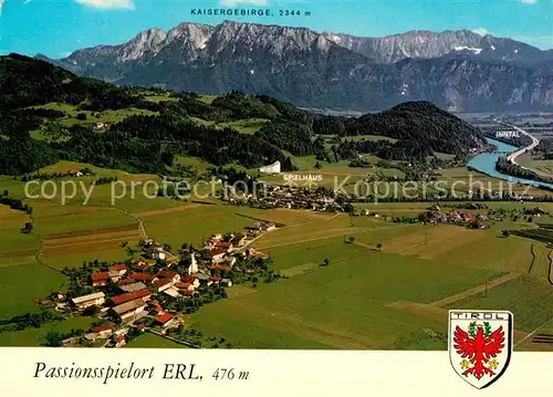 AK / Ansichtskarte Erl_Tirol Fliegeraufnahme Passionsspielort Erl_Tirol