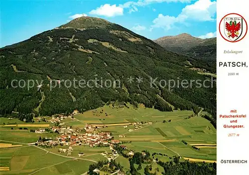 AK / Ansichtskarte Patsch Fliegeraufnahme mit Patscherkofel und Glungezer Patsch