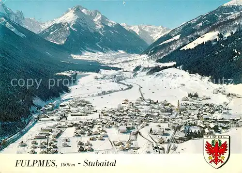 AK / Ansichtskarte Fulpmes_Tirol Fliegeraufnahme Stubaital Fulpmes Tirol