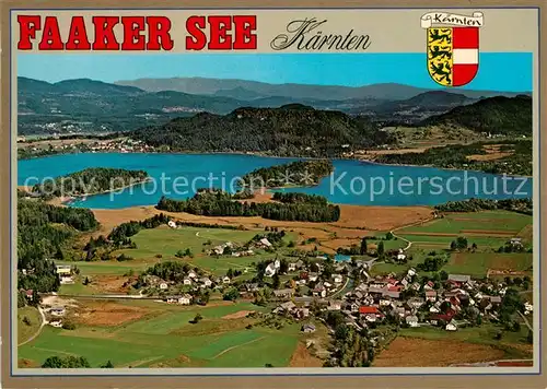 AK / Ansichtskarte Faakersee Fliegeraufnahme Faakersee
