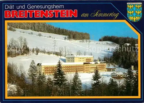 AK / Ansichtskarte Breitenstein_Niederoesterreich Diaet  und Genesungsheim am Semmering Breitenstein