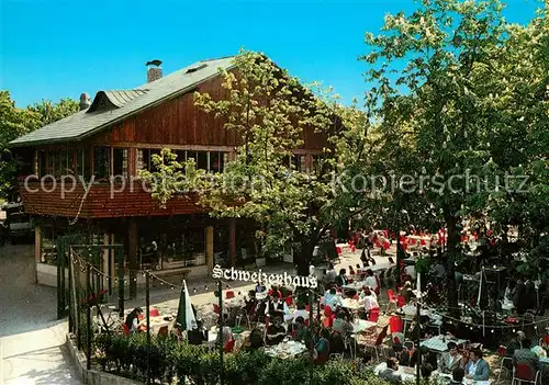 AK / Ansichtskarte Wien Restaurant Biergarten Schweizerhaus Volksprater Wien