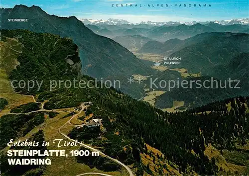 AK / Ansichtskarte Waidring_Tirol Fliegeraufnahme Steinplatte  Waidring Tirol