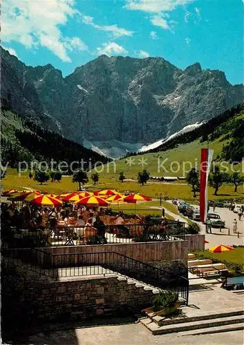 AK / Ansichtskarte Eng_Hinterriss_Tirol Alpengasthof am Grossen Ahornboden May Kofler Gaestejais Eng_Hinterriss_Tirol