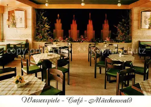 AK / Ansichtskarte Bad_Koenigshofen Wasserspiele Cafe Maerchenwald Bad_Koenigshofen