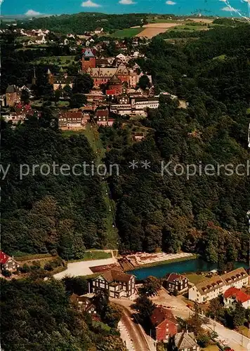 AK / Ansichtskarte Burg_Wupper Fliegeraufnahme Schloss Burg Burg Wupper